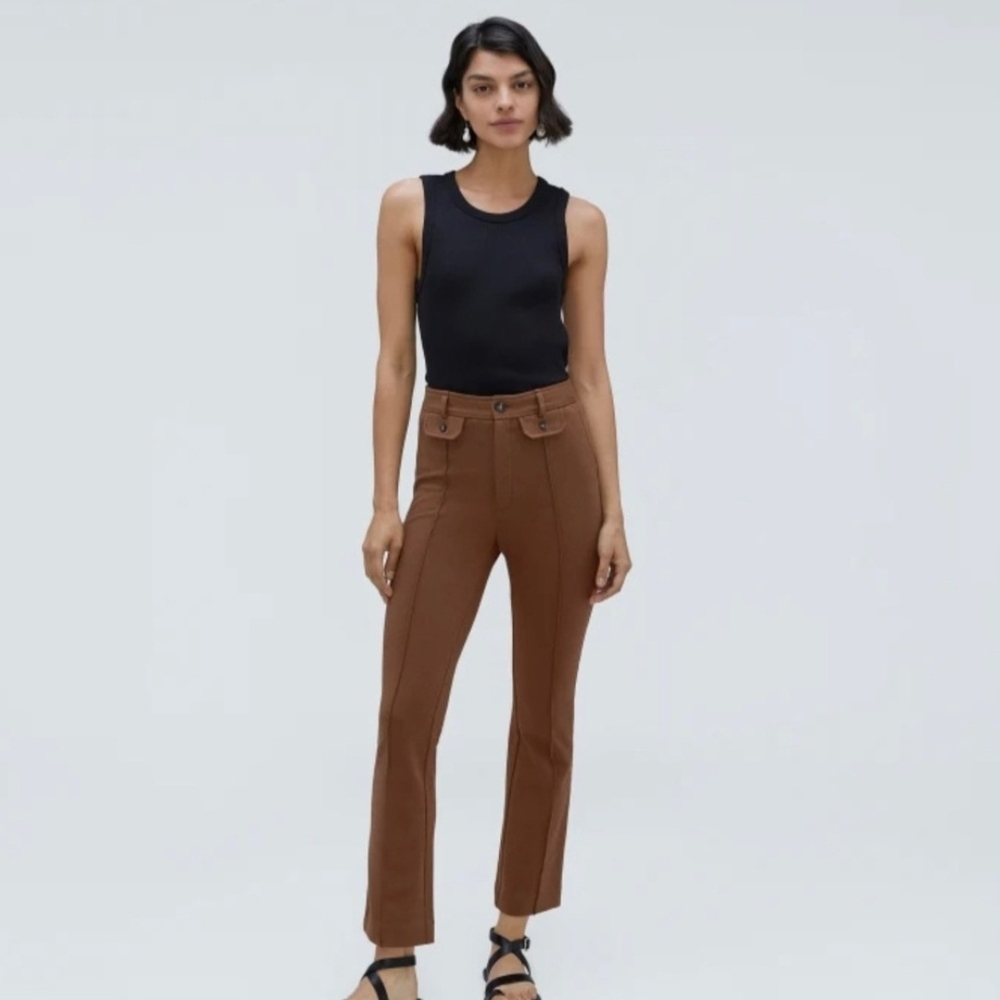 Everlane Chestnut Ponte Flare Pants